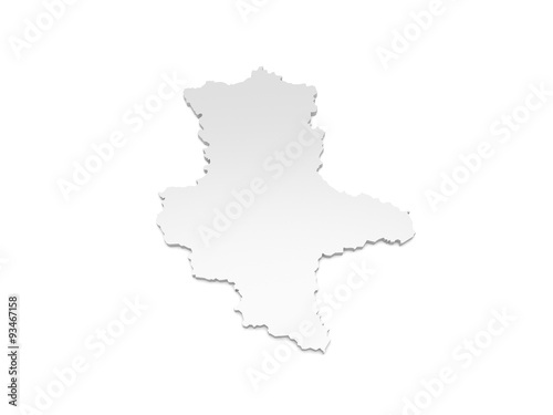 3D Karte Sachsen-Anhalt