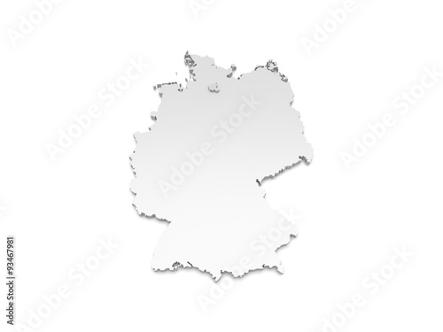 3D Karte Deutschland - Hamburg