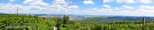 Panoramafoto Thüringer Wald mit Ilmenau