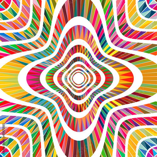 Abstract colorful shapes mesh background with stylish ethnic motifs and colors