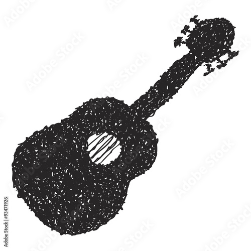 Simple doodle of a guitar