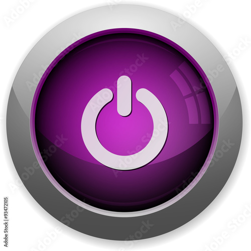 Purple power off button