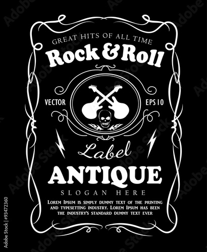 Vintage hand drawn frame label blackboard retro banner vector il