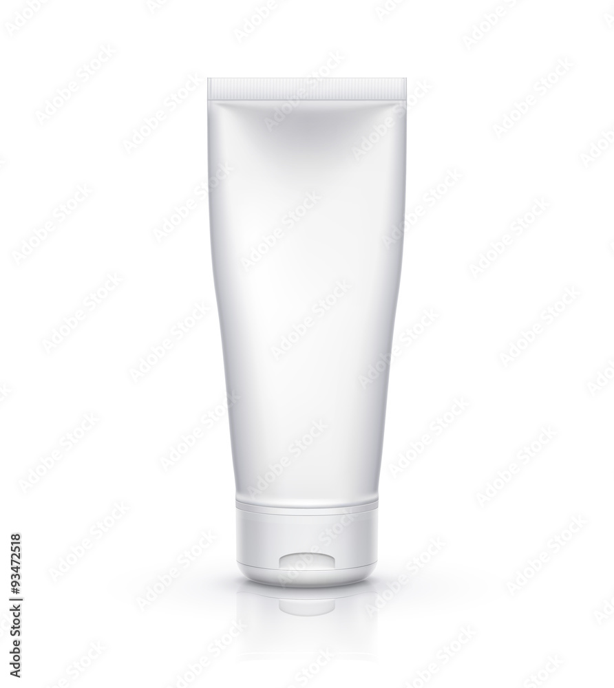 White tube mock-up for cream, tooth paste, gel, sauce, paint White tube mock-up for cream, tooth paste, gel, sauce, paint