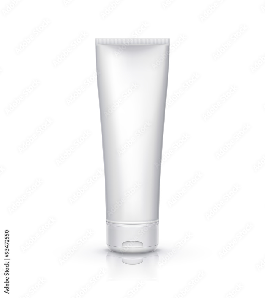 White tube mock-up for cream, tooth paste, gel, sauce, paint White tube mock-up for cream, tooth paste, gel, sauce, paint