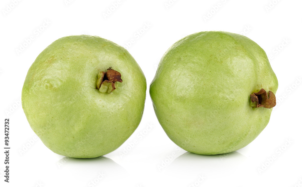 guava fruit isolated on white background guava fruit isolated on white background