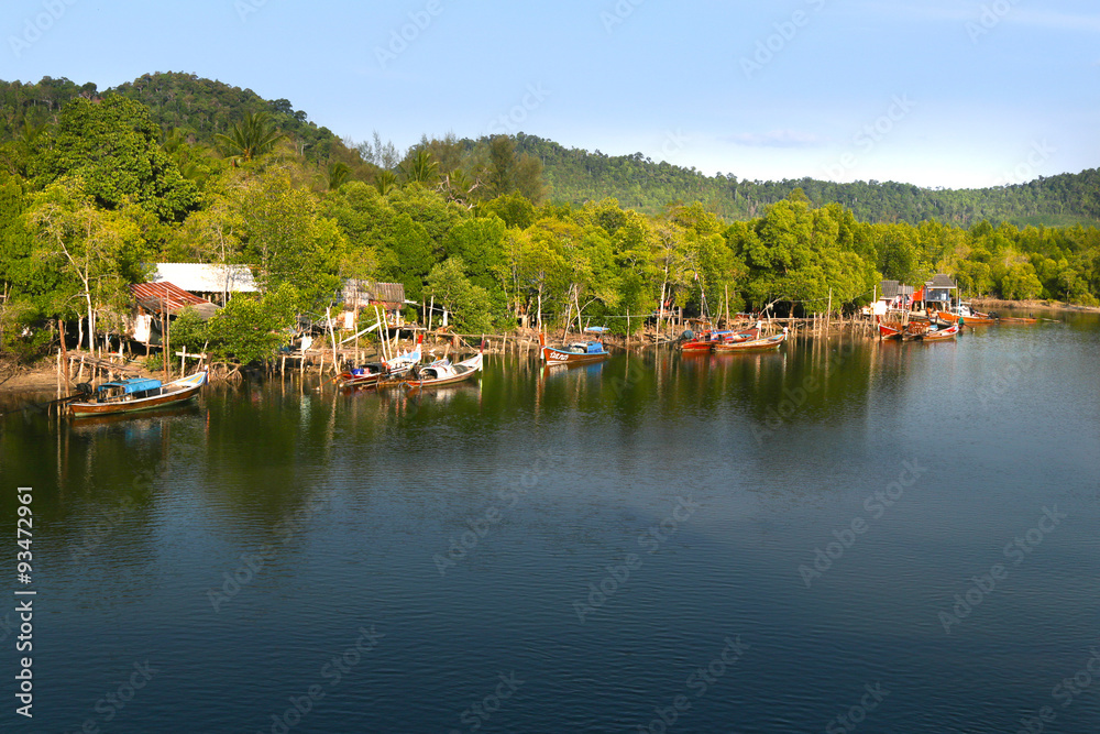 fishing village in thailand fishing village in thailand