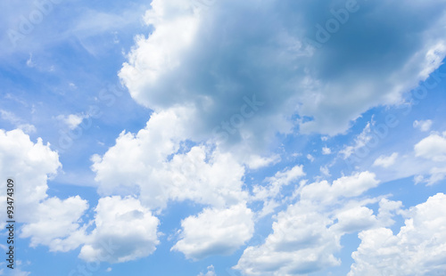 clouds in the blue-sky