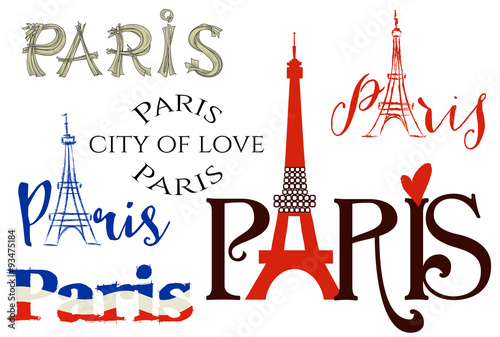 Paris lettering set