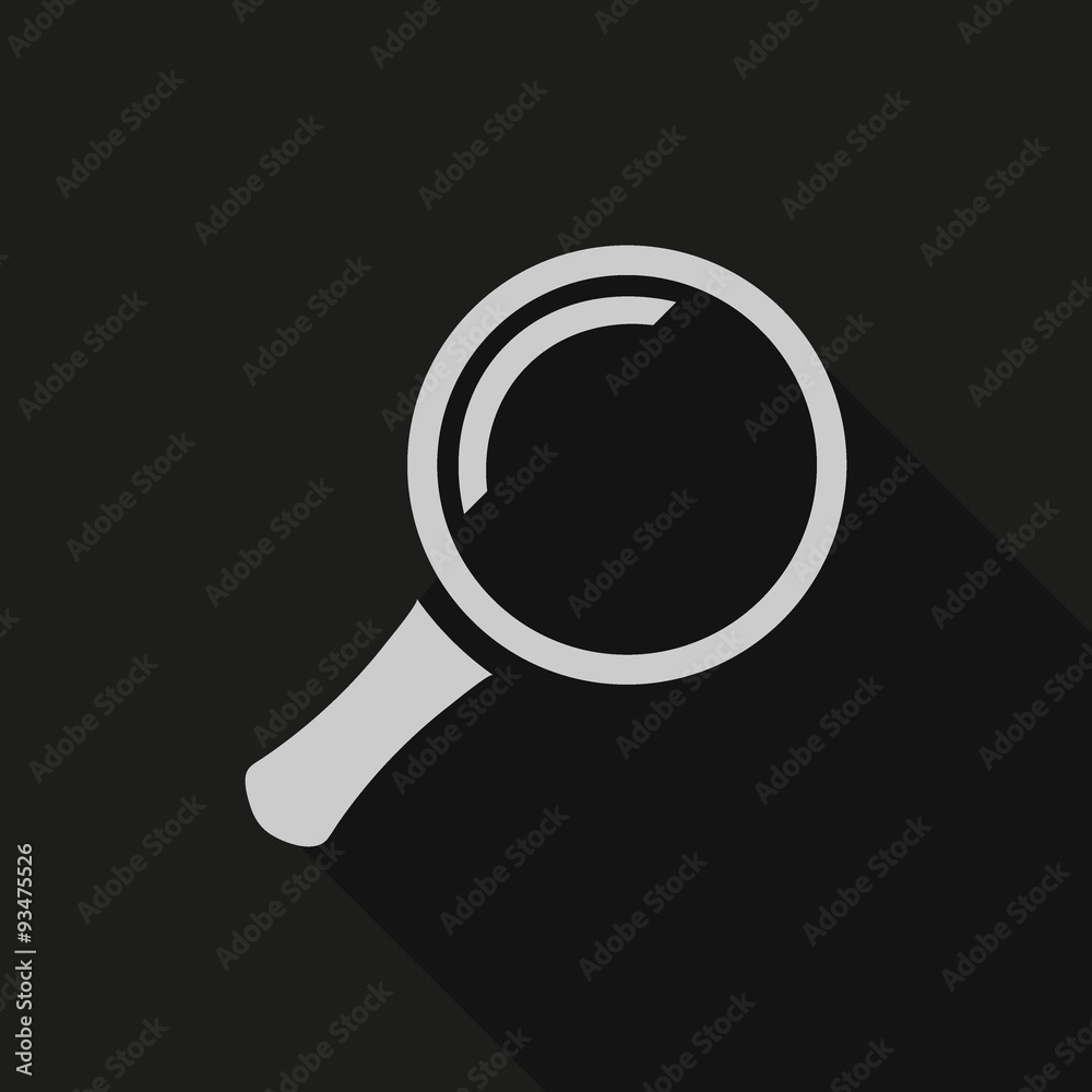 Search icon, vector illustration. Flat design style Search icon, vector illustration. Flat design style