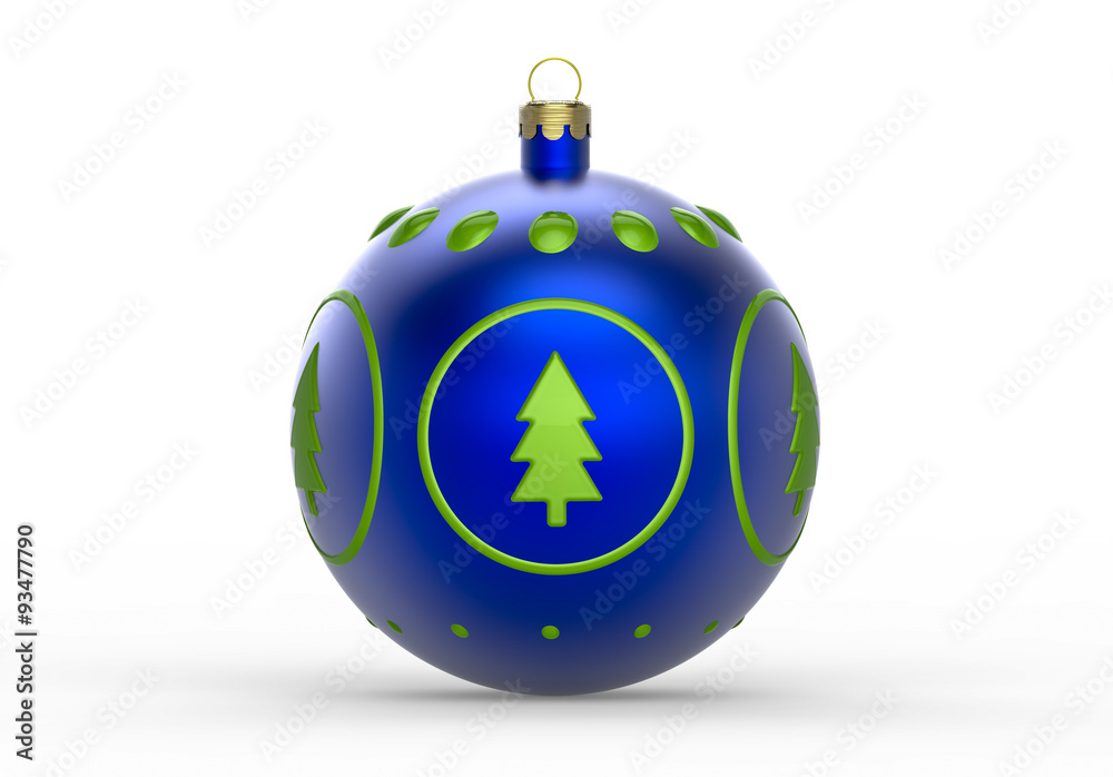 Niebieska bombka na choinkę Niebieska bombka na choinkę