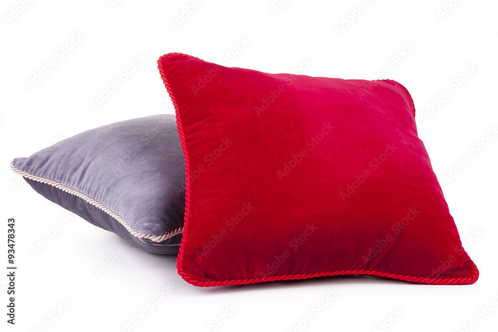 two colours of pillows - obrazy, fototapety, plakaty 