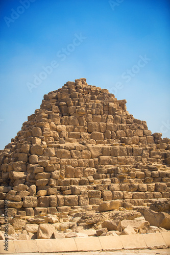 pyramids of the pharaohs in Giza