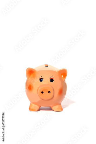 Piggy bank isolated on white