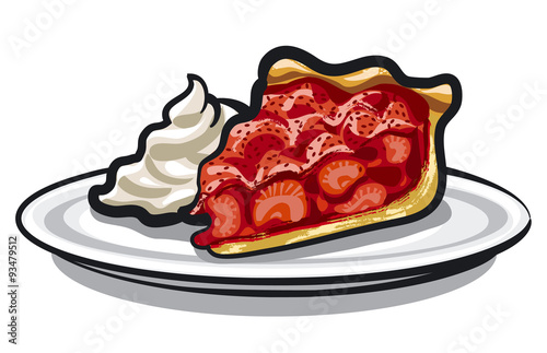 pie with strawberry