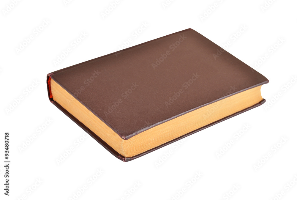 Old hardcover book, isolated on white background Old hardcover book, isolated on white background