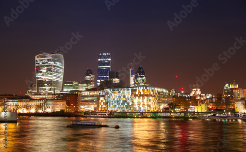 LONDON  UK - APRIL 15  2015  London night view