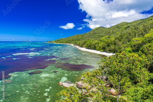 Tropical beaches on paradise island