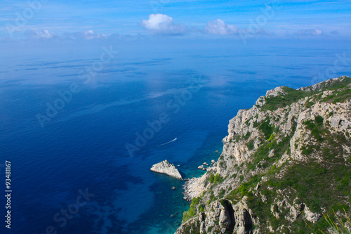 rock in the Mediterranean sea