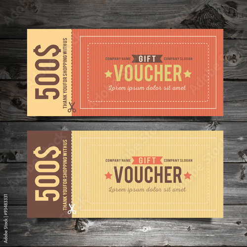 Vintage Gift Voucher Template