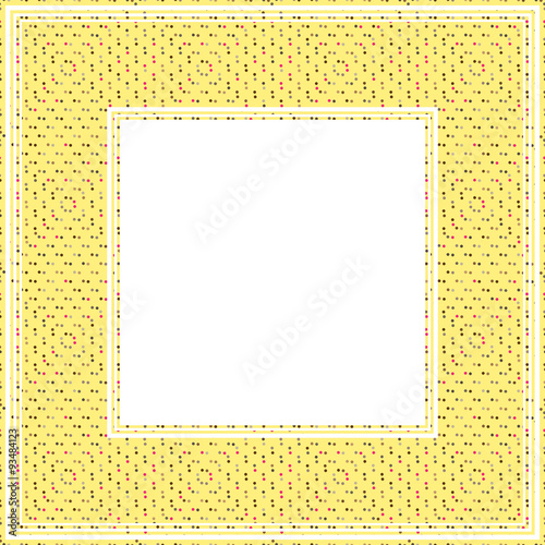 dots yellow border
