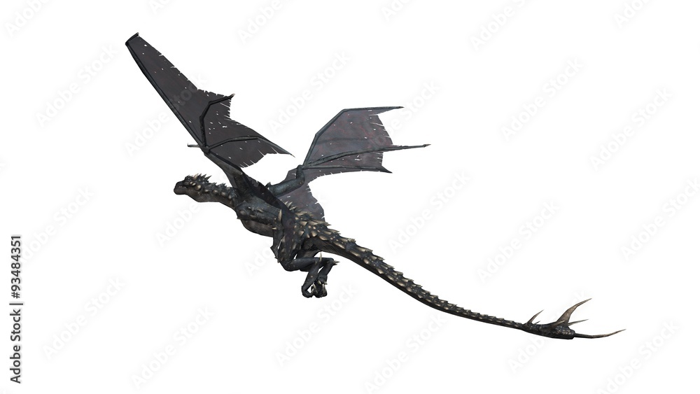 Dragon isolated on white background Dragon isolated on white background