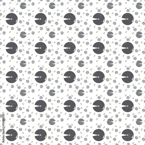 Seamless Circle Pattern. Vector Abstract Background