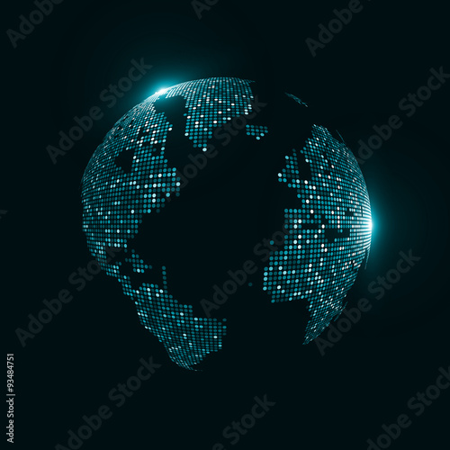 Technology image of globe