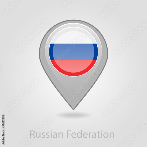 Russian flag pin map icon, vector illustration Free Download Russian flag pin map icon, vector illustration - GFXLoad