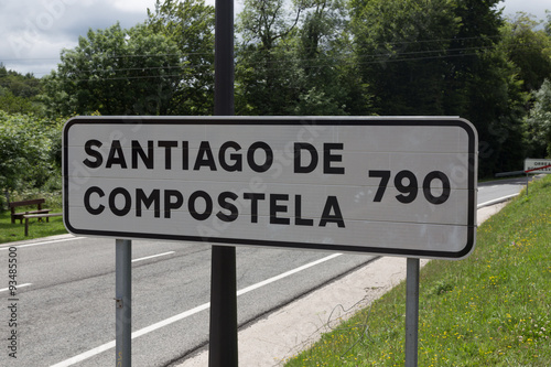 The distance to Santiago de Compostela from Roncevalles 790km, Camino de Santiago