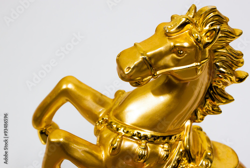 Golden horse talisman for success in job 