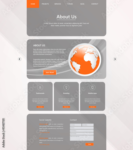 Elegant Business Website Template Desing