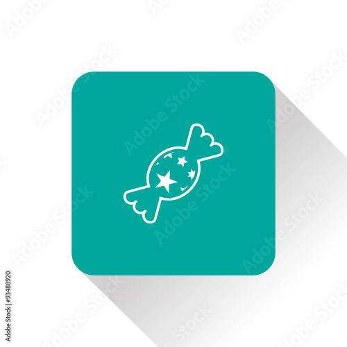 Candy with stars icon