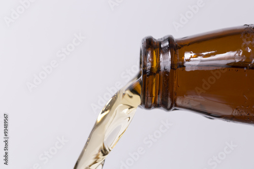 Beer Pouring From Bottle