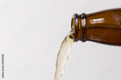 Beer Pouring From Bottle