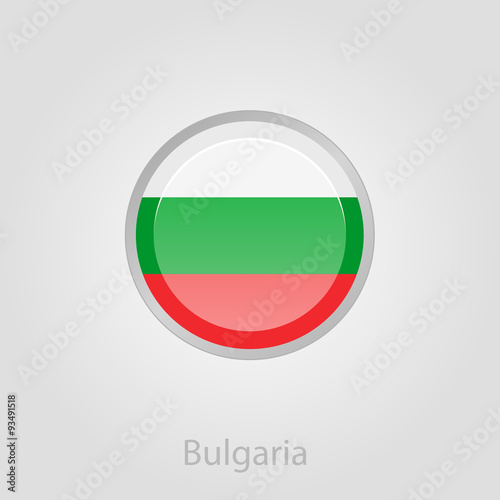 Free Download Bulgaria flag button, vector illustration - GFXLoad