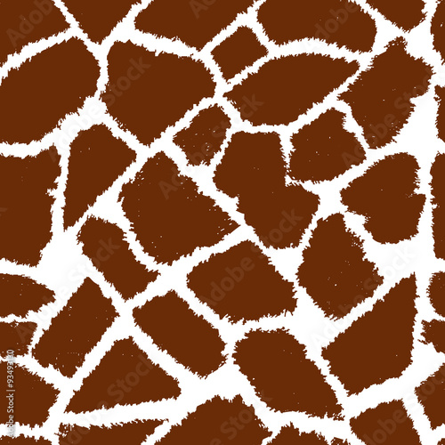 Seamless  giraffe fur vector pattern