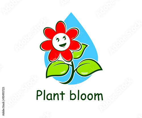 plant character logo template