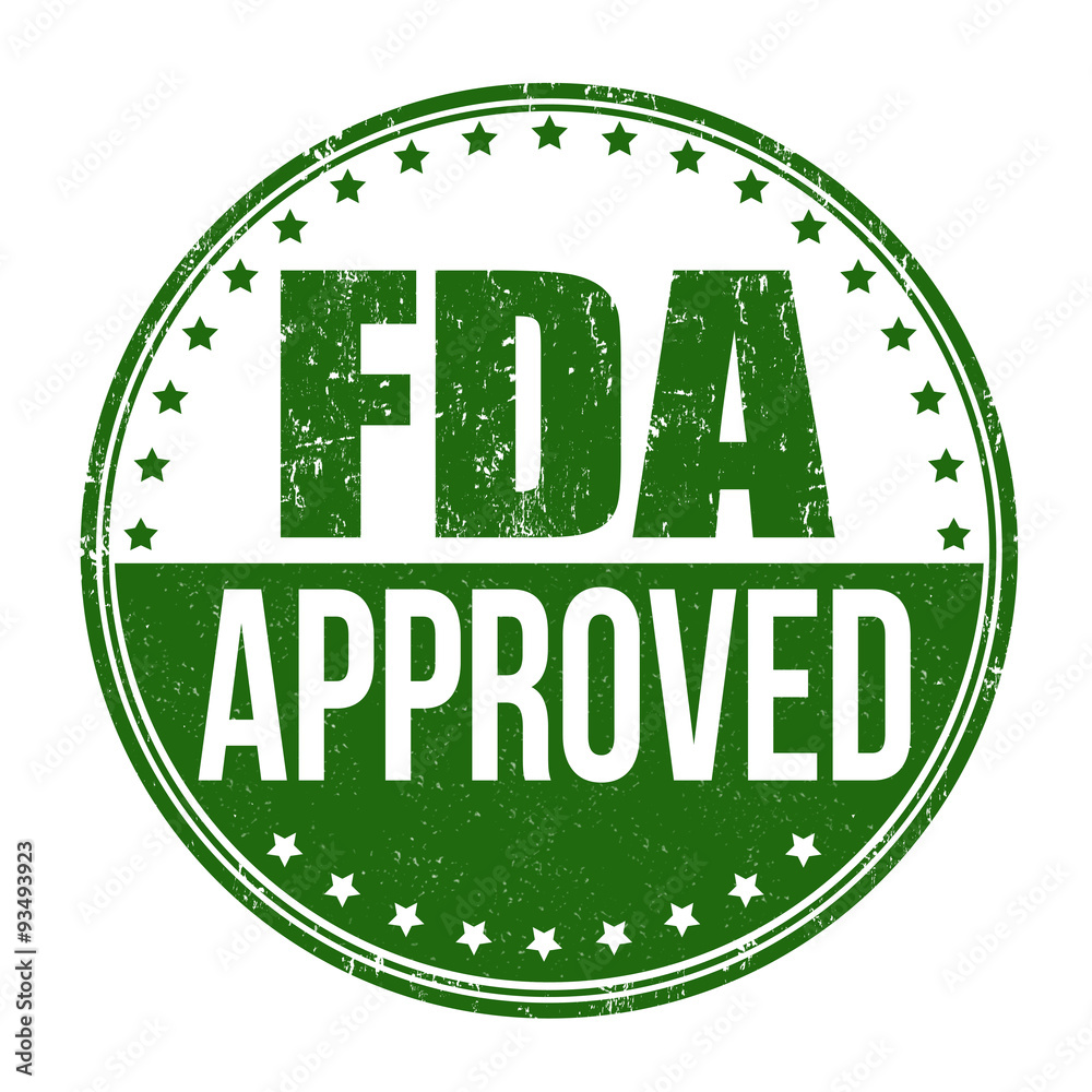 FDA approved stamp FDA approved stamp