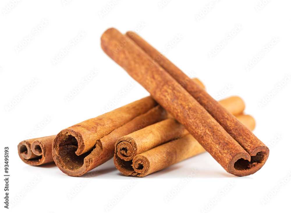 Cinnamon sticks isolated on white background Cinnamon sticks isolated on white background