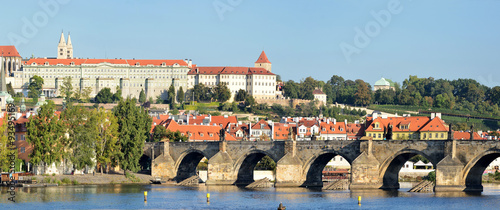 Charles Bridge in Prague -Stitched Panorama