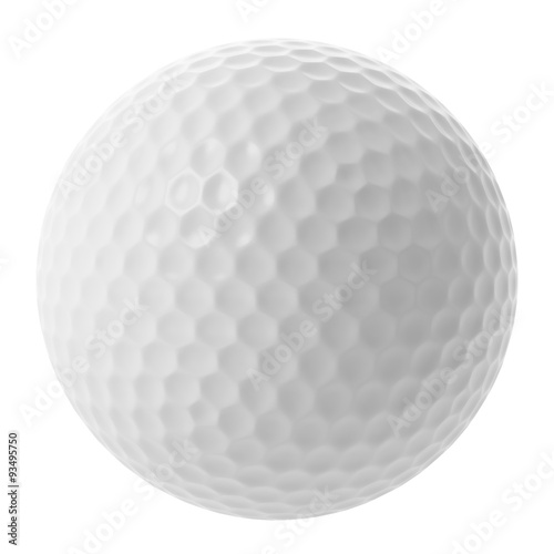 Fotomurale golf ball isolated on white background