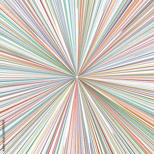 Abstract rainbow curved stripes color line art vector zoom background