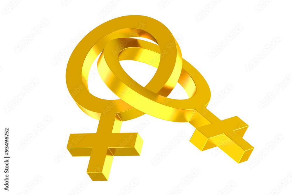 Obraz premium Lesbian Love symbols