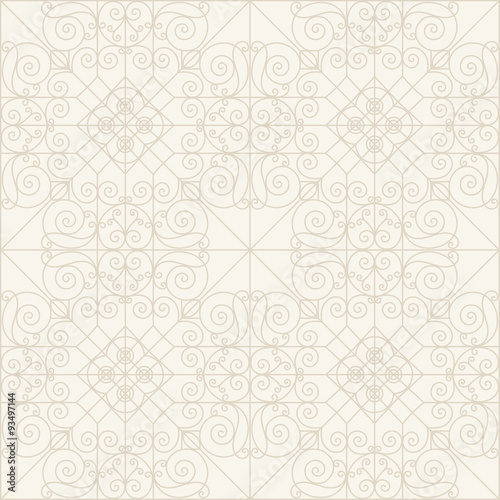 vintage seamless monochrome geometrical pattern