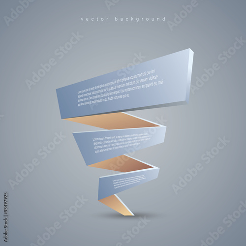 Low poly vector background object. Polygonal infographics