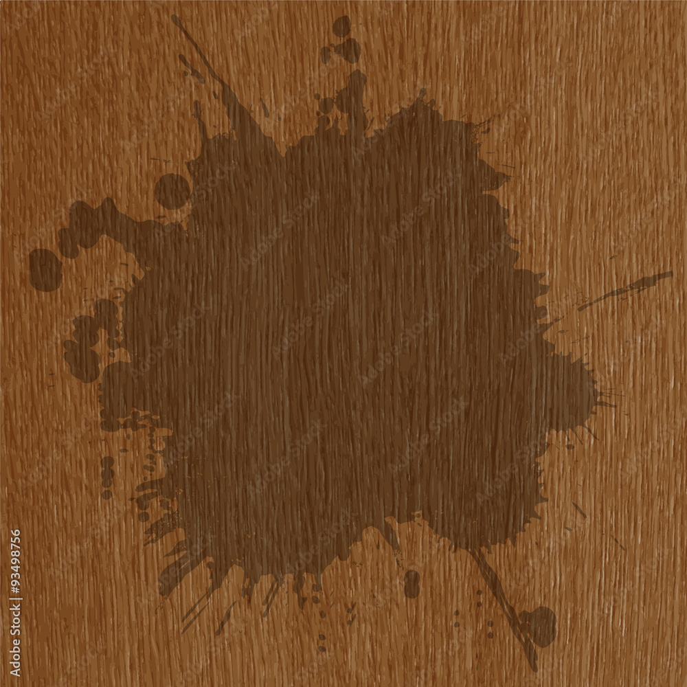 Fototapeta premium grunge splash on a striped wooden background