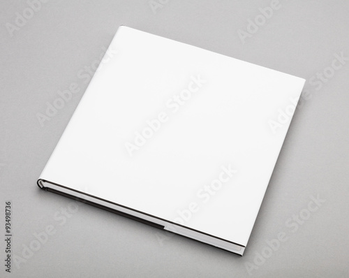 Blank book white cover 8 x 8 in