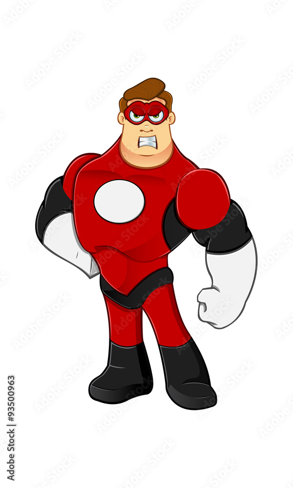 Superhero In Red Character Superhero In Red Character