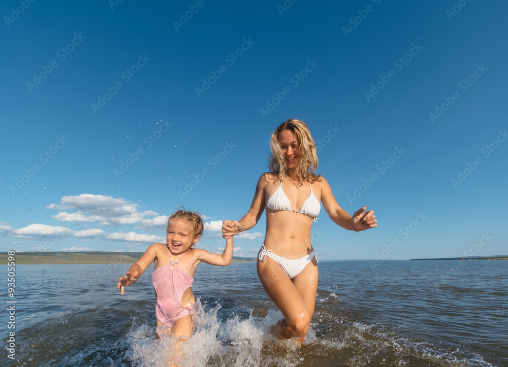 mother and daughter run on water mother and daughter run on water